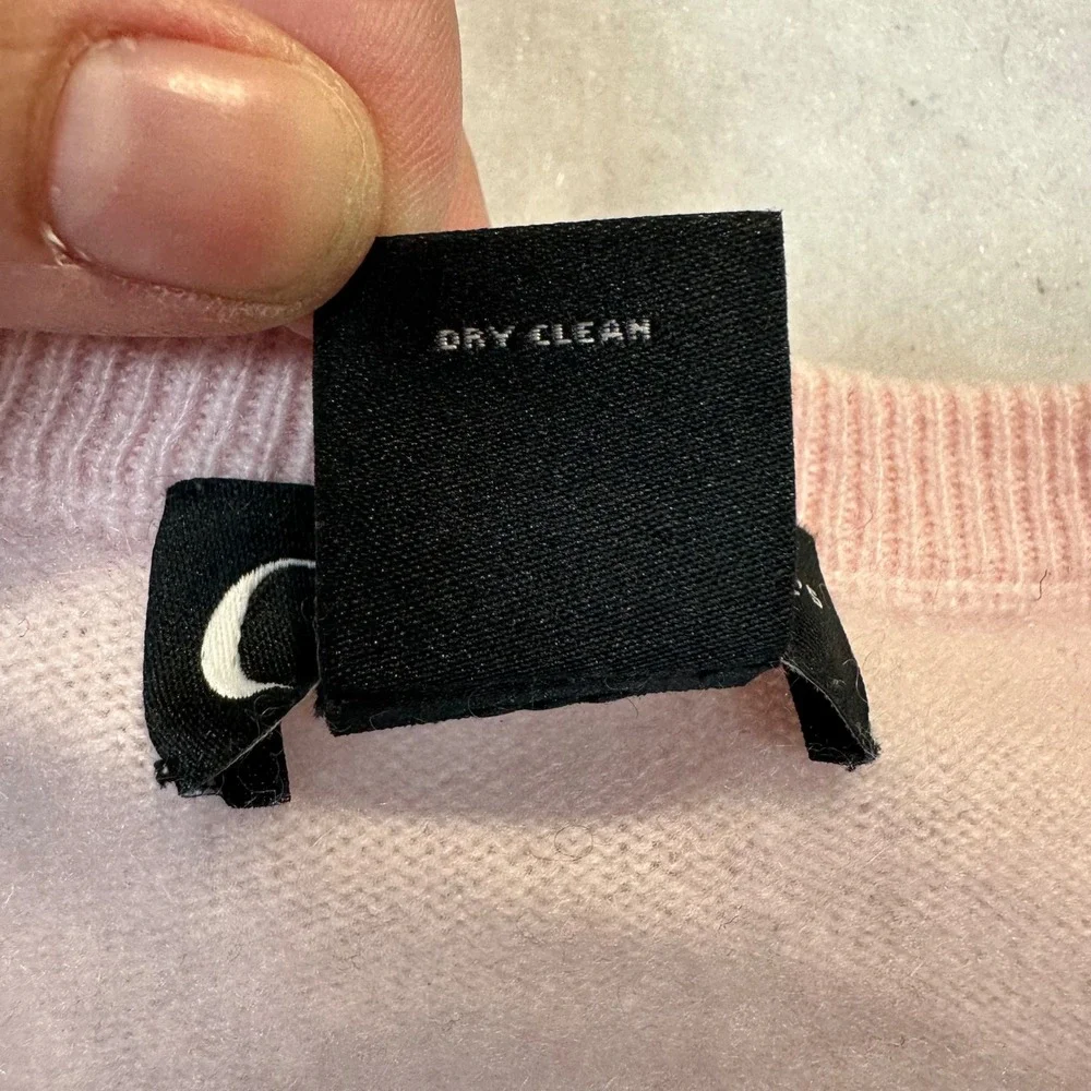 C by Bloomingdale's‎ Cashmere Sweater Women Small Pink Crewneck Classic Luxury